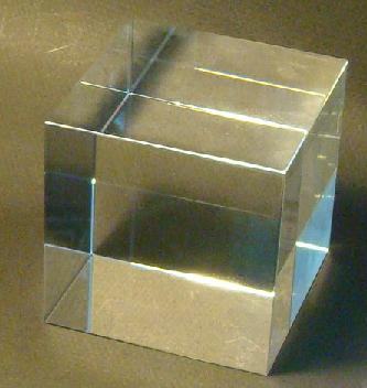 Crystal cube base